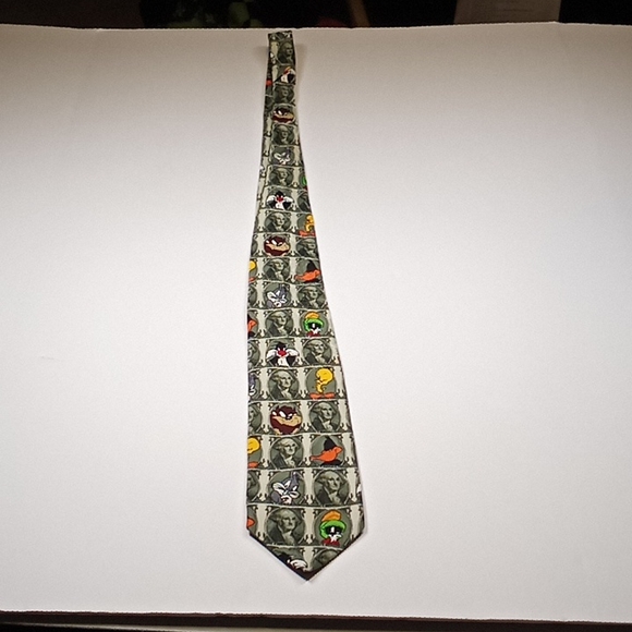 Vintage Looney Tunes Money Tie - Picture 2 of 10
